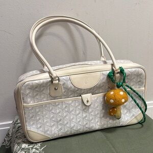 Goyard Cream and White Shoulder Bag